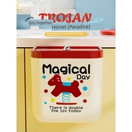 dustbin for kitchen dustbin with lid dustbin No Room Wall-Mounted High-Value Cream Style Cute Kitche