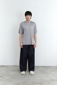 Signature Ruffle Tee - Smoke