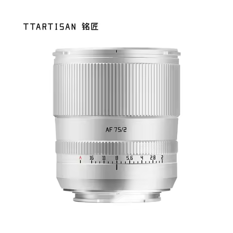 TTArtisan Full Frame 75mm F2 Autofocus Camera Lens for Portrait Photography with Sony E A6000 A7RIII