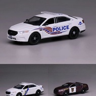 596 Model 1: 64 Ford Taurus Police Car Painting Alloy Car Model X