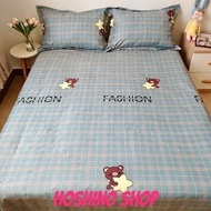 CADAR DENGAN SELIMUT SET BEDSHEET WITH COMFORTER FITTED BEDSHEET SET 3 IN 1 TO 5 IN 1床单棉被套装