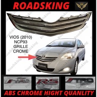 TOYOTA VIOS NCP93 2007~2012 CHROME GRILL GLOSS BLACK FRONT BUMPER GRILL [ ABS MATERIAL]