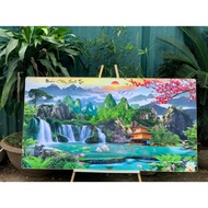 Painting Size 60x120cm with Imitation Wood Frame