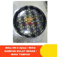 Mika OK-6 Ajisai LARGE ROUND MICA TRAY/ TAMPARAH MICA/