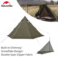Naturehike Pasture Fire Pyramid Tent Waterproof PU3000+ Flame Retardant Teepee Tent for Glamping