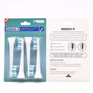 4pcs/set Electric Toothbrush Head HX9034-P Cleaning Sonic Toothbrush Replacement Head Accessory for Philips Electric Toothbrush