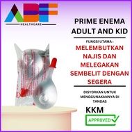 PRIME ENEMA ADULT (20ML) AND KIDS (10ML) 1 SET CONTAINS 5 PIECES