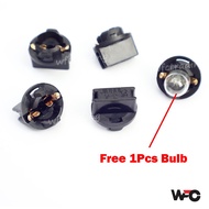 Universal Car T10 Meter Bulb Holder Size Bulb T10 Free 1Pcs Bulb