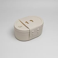 【SWANZ天鵝瓷】芯動便當盒 陶瓷便當盒PLUS 650ml (分隔) 米白色