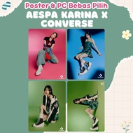 AESPA KARINA X CONVERSE Poster | Kpop Poster A4 A5 A6