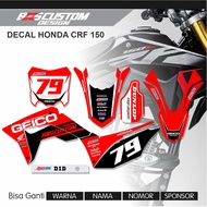 DECAL STICKER CRF 150 GEICO