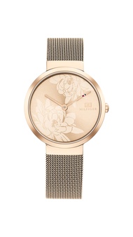 Women's Quartz Rose Gold Ionic Plated and Mesh Bracelet Watch, Color: Carnation (Model: 1782471)