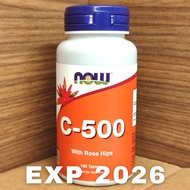 Now Foods Vitamin C-500 With Rose Hips Contains 100 Tablets