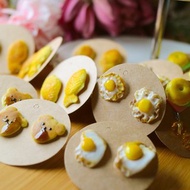 各種美味食物的耳環