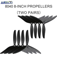 8040 8-Inch Propeller 3-Blade Fiberglass Nylon for Racing Drone 2 Pairs RC FPV Drone Parts