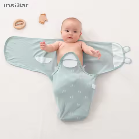 INSULAR Muslin Baby Blankets Swaddles Newborn Soft Swaddle Wrap Cotton Baby Bedding Accessories Bath