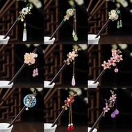 Hairpin Storage Box Antique Ebony Hairpin Female Alloy Hair Accessories Plate Hair Accessories Hanfu Accessories