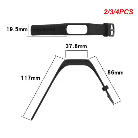 2/3/4PCS Silicone Strap Sweat-proof Silicone Wrist Strap Smart Accessories For Garmin Vivosmart 5 Wa