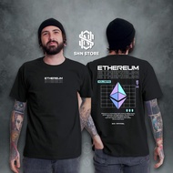 Tshirt Kaos Crypto Ethereum Baju Trading Crypto Kaos ETH