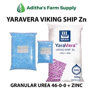 Fertilizer: Yara Vera Urea Viking Ship Zn (Granular Urea 46-0-0 + Zinc) 200g/1kg
