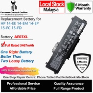 HP Laptop Battery AE03XL 3467mAh for HP 14-EE 14-EM 14-EP 15-FC 15-FD HP 240 G10 250 G10 Laptop