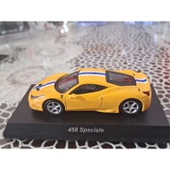 KYOSHO 1/64 - FERRARI 458 SPECIALE YELLOW SERIES 10