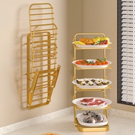 [48H Shipping] Kitchen Folding Storage Rack Multi-Functional Food Preparation Artifact Plate Wall-Mo
