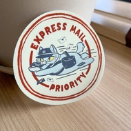 Stray Mail Express Glossy Sticker