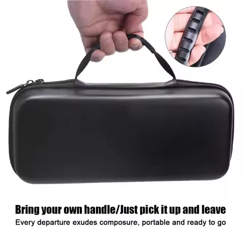 CoverJoy EVA Case Anti Fall Portable Storage CJ for AYN Odin 2 Leather Texture Protective Bag Shockp