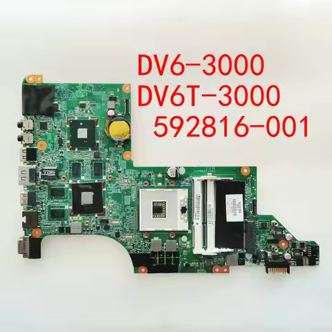 For HP Pavillion DV6-3000 DV6T-3000 NOTEBOOK Laptop Motherboard 592816-001 Mainboard DA0LX6MB6G2 DA0