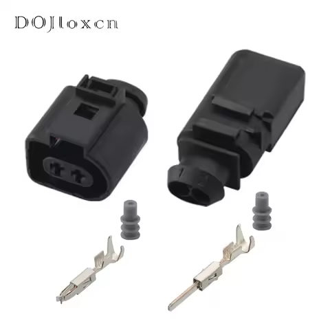 2/5/10/20/50 Sets 1.5mm 3.5mm 2 Pin 1J0973722 8D0973822 Auto Electrical Plug Connector For VW Audi I