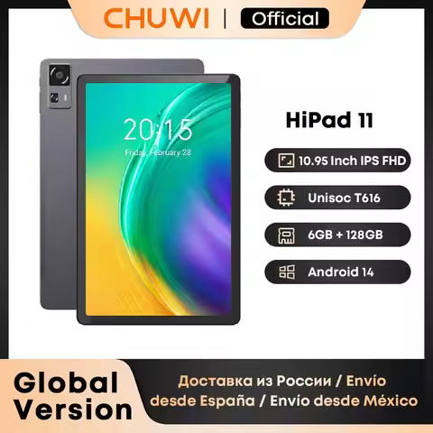 CHUWI HiPad 11 Tablet 6GB 128GB Android 14 Tablets 10.95 Inch FHD IPS Screen Unisoc T616 Qcta Core P