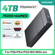 4TB Gaming HDD 75000+ Retro Vidoe Game WIIth Hyperspin Retrobat Launchbox  Playnite WIIth  For PS5/P