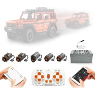 Remote Control and Motor Upgrade Kit Compatible with Lego 42177 Technic Mercedes-Benz G 500 Car Buil