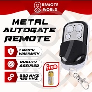 SMC5326 Metal Autogate Remote Control |  4-Button 330MHz 433MHz Dial Code Type Kunci Pintu Autogate Remote Control Key