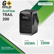 EcoFlow TRAIL 200 DC Portable Power Station | 192Wh | 220W DC Output | 2-Year Warranty