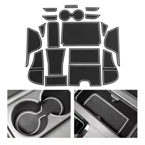 Anti-Slip Gate Slot Mat for Nissan ARIYA 2022 2023 Car Door Groove Pad Cup Holder Interior Accessori