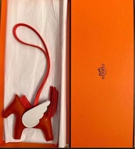 Hermes 愛馬仕 紅色 小馬 馬仔 飛馬 吊飾 掛飾