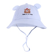 Junyeh Cotton Children Baby Boys Girls Hats 6-24 Month Toddler Embroidery Cartoon Print Bucket Hats 