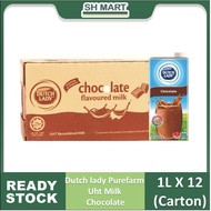 Dutch Lady Purefarm Uht Milk - Chocolate (1L x12) Carton