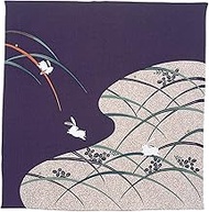 Musumi 80120-204 Furoshiki Furoshiki Approx. 26.8 inches (68 cm), 2 Width Rayon Crepe, Turf Rabbit, 