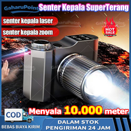 senter led super terang/senter kepala zoom/senter kepala super terang/headlamp bisa zoom/senter kepa