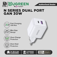 UGREEN GaN Nexode Dual Port USB A Charger Head + USB C Fast Charging 30W 65015 || DJ Gadget Store