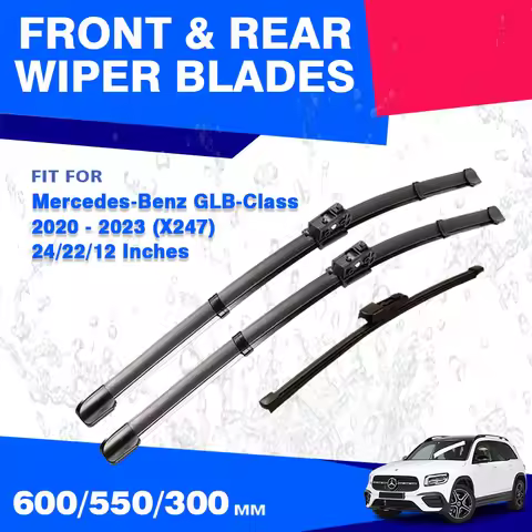 For Mercedes Benz GLB X247 2019 - 2024 Front Rear Wiper Blades Windshield Winscreen Accessories GLB1