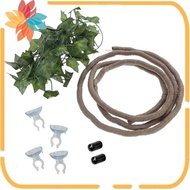 Reptile Bend-A-Branch Vines Flexible Leaves Pet Habitat Decor Climber Jungle Long Vines for Climbing