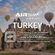 AIRSIMe Global Travel Prepaid eSIM - Turkey