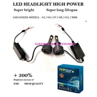 LED HEADLIGHT HIGH POWER H1 H4 H7 H8 H11 9006 SUPER BRIGHT SUPER LONG LIFESPAN (UP TO 300% BRIGHTNES