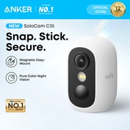 Anker eufy Security Cam C35, Wireless Security Camera, Outdoor and Indoor, Magnetic Mount, Color Nig