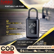 Mini Car Air Pump Portable Tire Inflator Pump Power Bank Wireless Car Tyre Inflator Pump Motorcycle