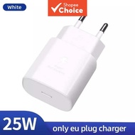 EU Plug 25W PD Quick Charging Power Adapter for Samsung S21 S23 plus S24 S25 Ultra A55 A72 Accessori